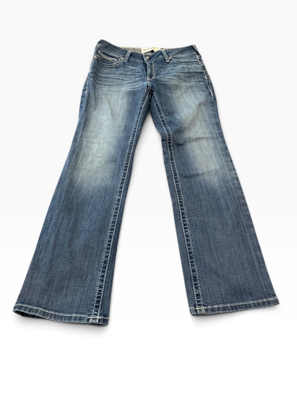 Ariat R.E.A.L. Women’s Straight Leg Jeans Size 32S Rainstorm Western Denim